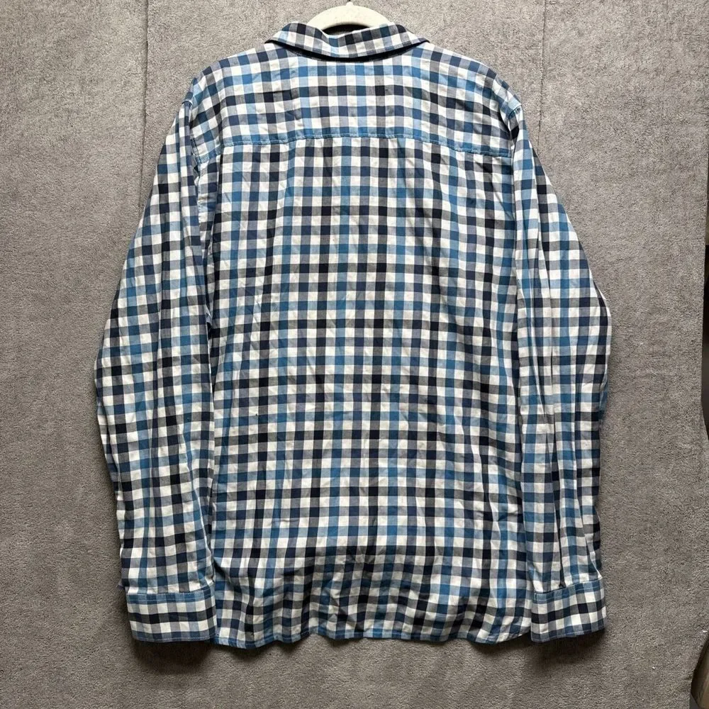 The‎ North Face Shirt Mens XL Plaid Checked Button Up Long Sleeve Performance